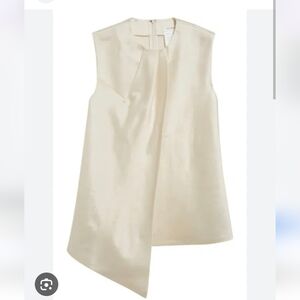 Elegant Cream Sleeveless Top